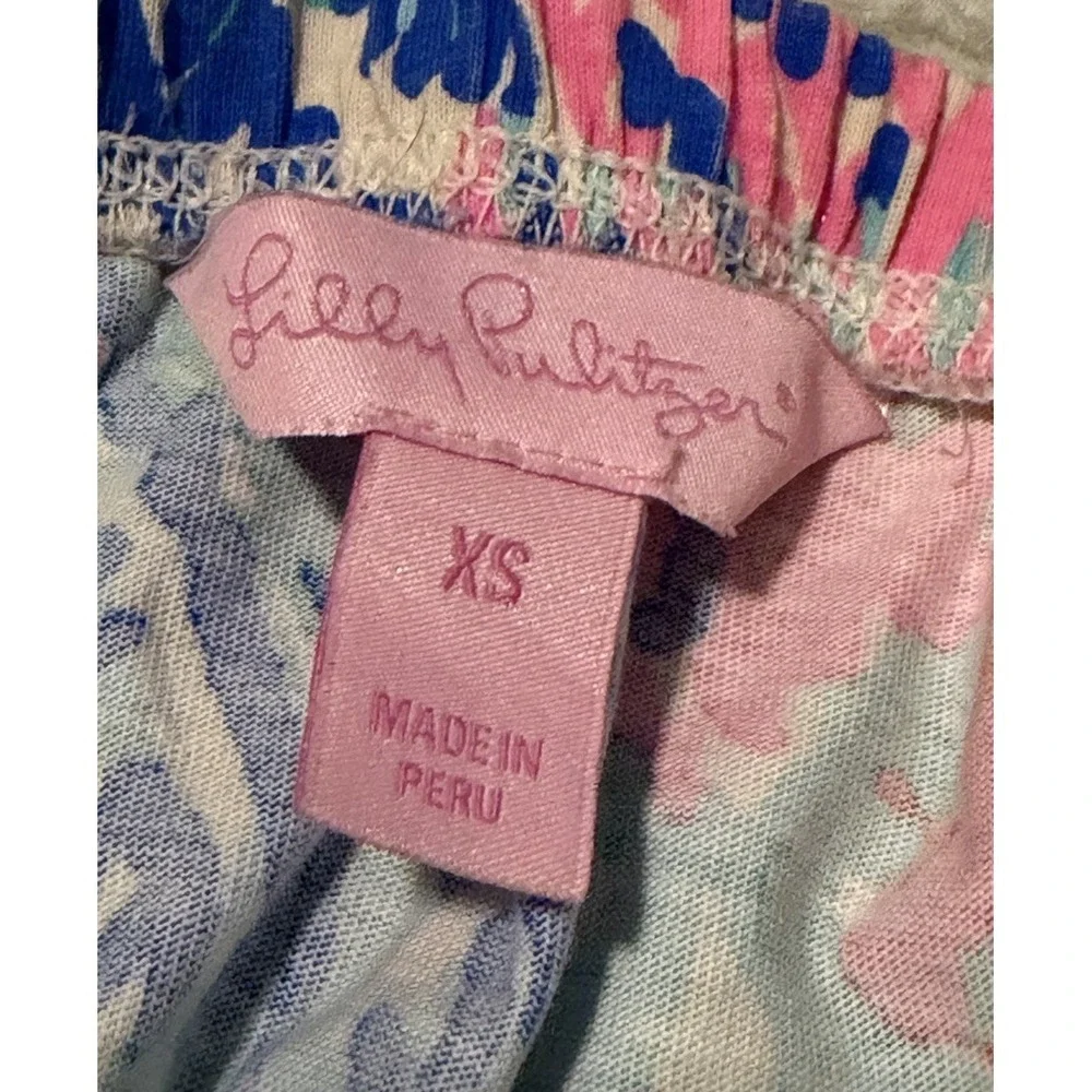 Lilly Pulitzer Windsor Strapless Dress -Electric Feel Size XS coverup Beachy - Picture 3 of 16